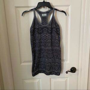 Athleta Eagle Pose Seamless Tank Top Charcoal Size Small
